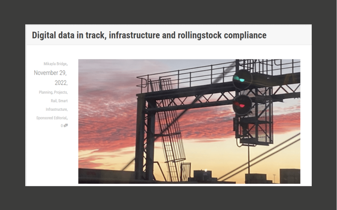 Digital data in track, infrastructure and rollingstock compliance, a perspective